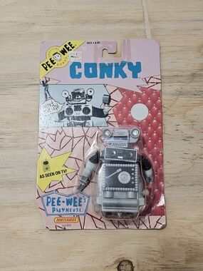Match Pee-Wee's Playhouse Conky Robot Toy - Silver with Black Accents